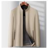 Spring and Autumn Men's Stand Collar Jacket Men's Executive Casual Business Men's Wear Middle-aged Dad's Coat