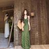 Women's Elegant French Floral Puff-Sleeve Dress, Summer 2025 - Waist-Cinched, Slimming, Long Tea Party Skirt