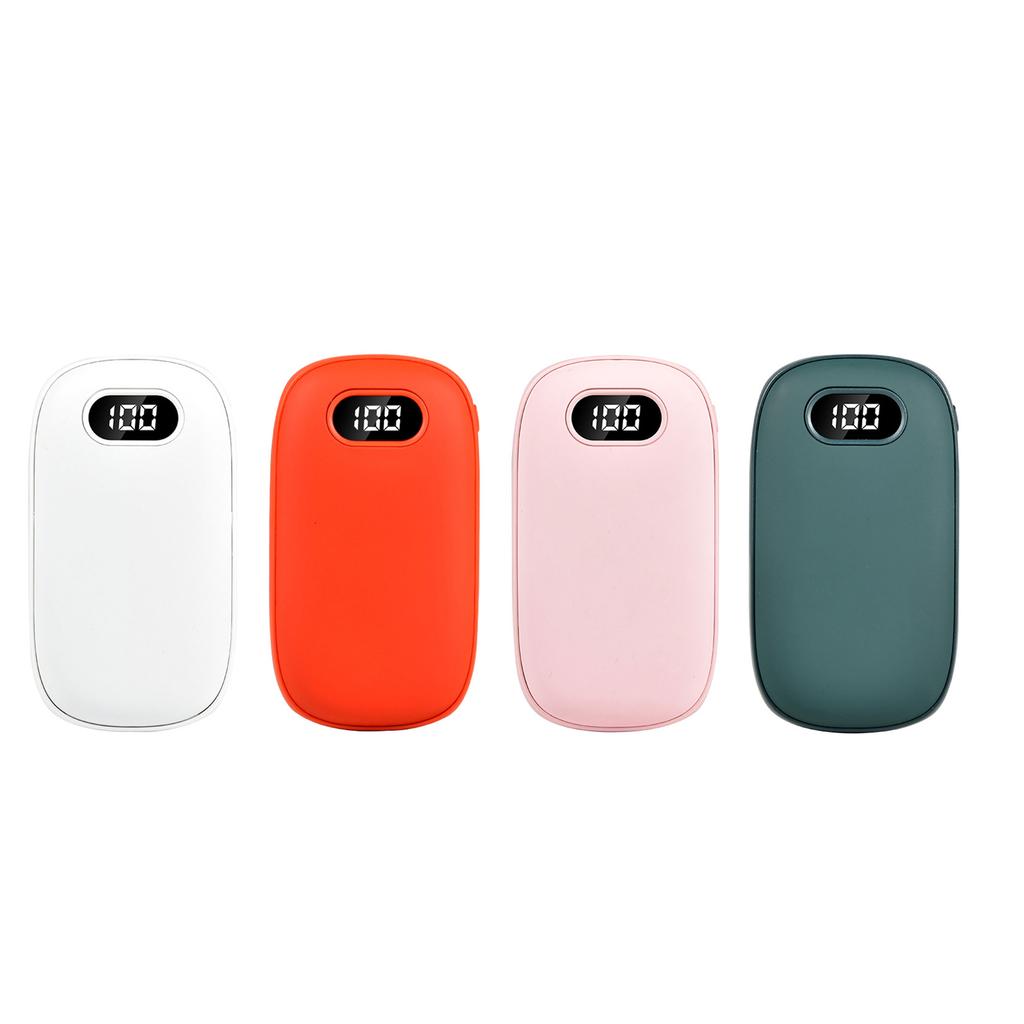 Temperature Display USB Hand Warmer Adjustable Heat for Comfortable Use Digital Temperature Display Heater 6000mAh