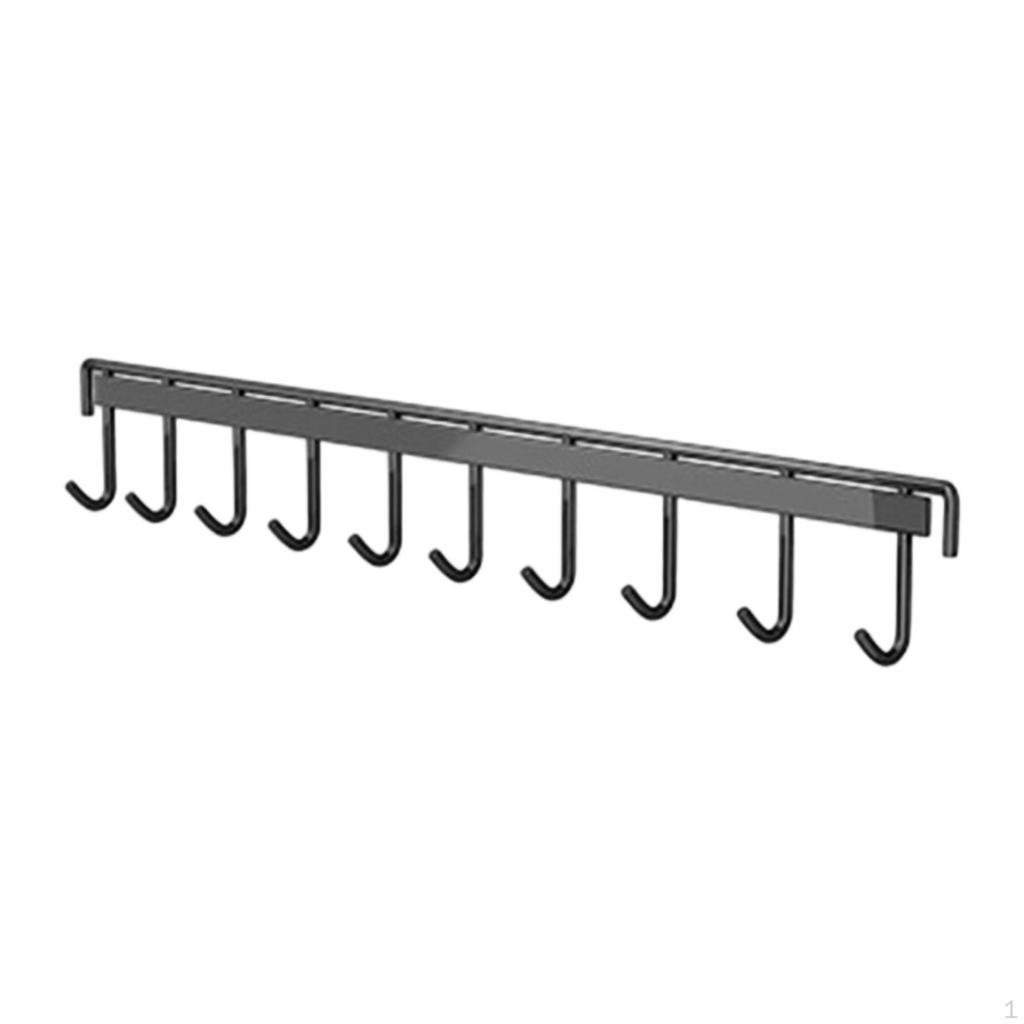 Wall Mounted Badminton Racquet Rack Hanging Hook Large Capacity Sturdy Tennis Racket Holder