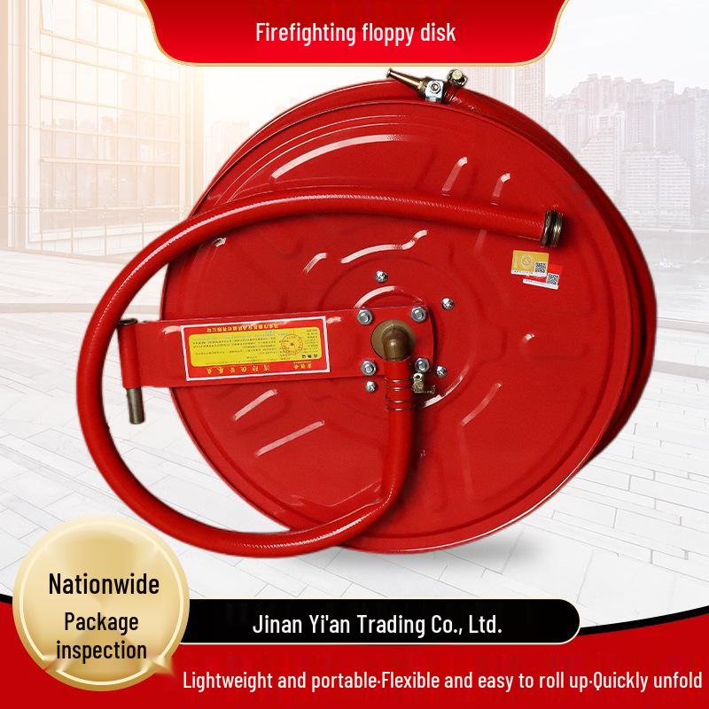 High-Pressure Fire-Resistant Self-Rescue Hose Reel for High-Rise Emergency Model 4: 43x43x14cm-25m National Standard