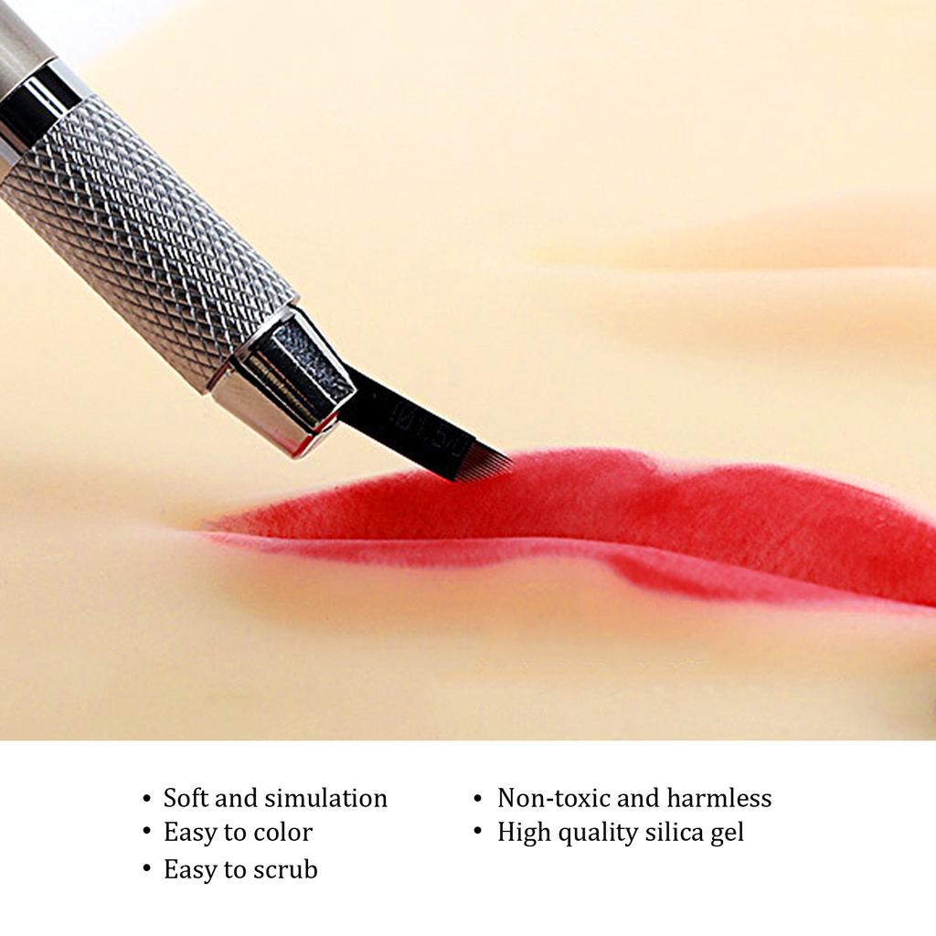 Silicone Makeup Lip Tattoo Practice Skin Microblading Practice Skin for Artists Beginners