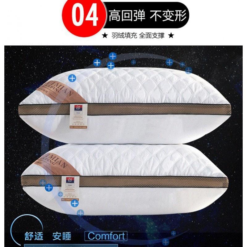 Hotel-Grade Washable 3D Quilted Microfiber Pillow With Soft Brushed Fabric 48x74cm 600g/750g/950g