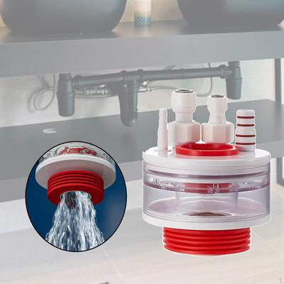 Versatile Kitchen Sink Drain Connector - Easy Installation for Multiple Ports