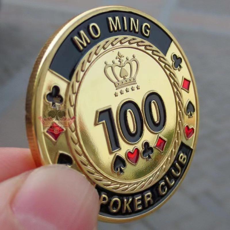 Texas Hold'em, Kovové tlakové karty, Šťastné mince, Kódy domů s blindy, dealer, Plný tlak all-in, žetony, tlakové karty