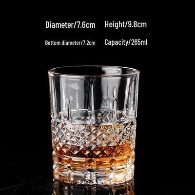 Handgemaakte Kristalglas Whiskey & Bier Tumbler Set