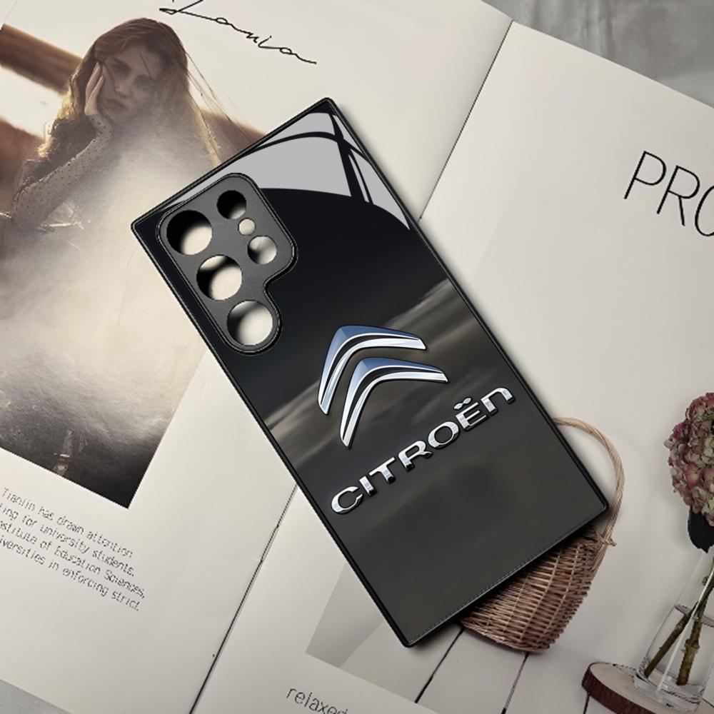 

Fashion Sports Car Citroen Phone Case For Samsung Galaxy S24 S23 S22 S20 S21 Note20 Ultra Plus Fe Colored Silver Cover Samsung S24 Plus