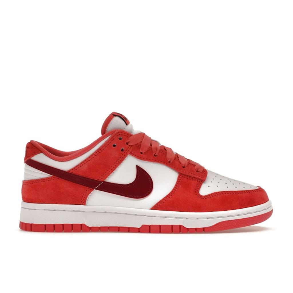 Nike Trampki Dunk Low Walentynki 2024 Damskie Różowe Białe Team-Czerwone FQ7056-100