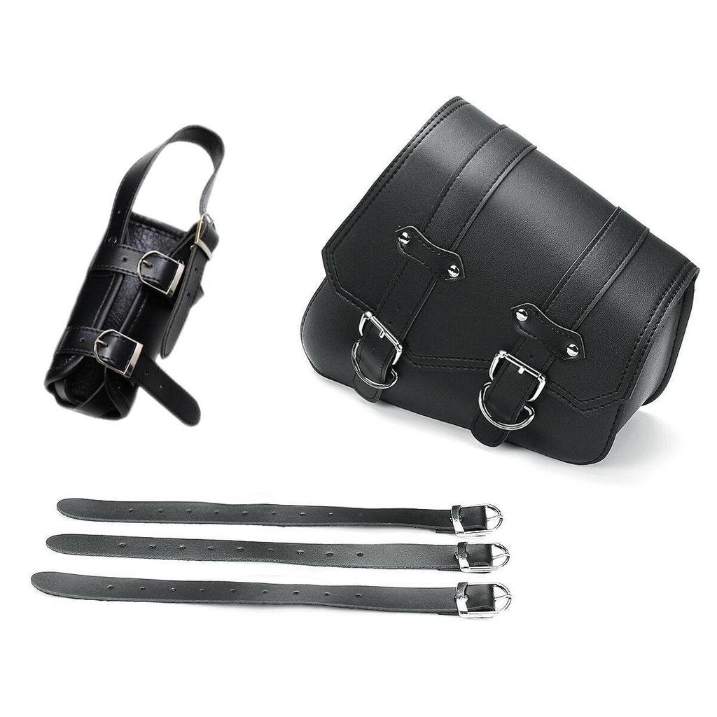 Waterproof Anti-Theft Retro Leather Saddlebags for Chunfeng & Hishih Motorcycles