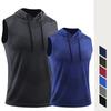 Herren Laufweste Tank Hoodies Ärmellose Shirts Jogging Sportblusen Fitness Tops Gym Marathon Fitnessbekleidung