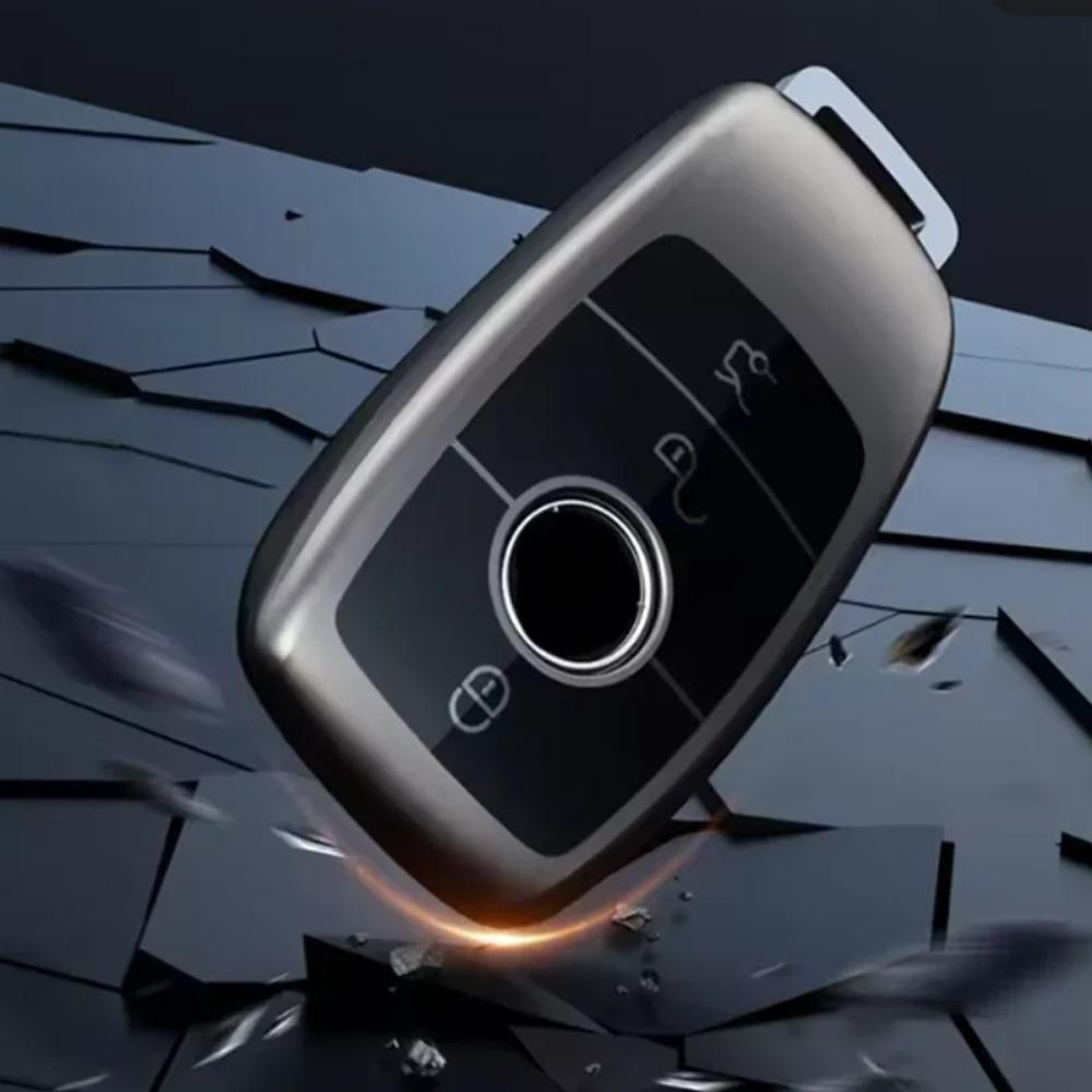 Titanium Gray for Mercedes Benz E C S GLC Class E200 E400 E63 W213 S550 S560 C260 Smart Remote Car Key Case Cover Accessories
