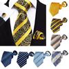Rubber Fastener Pre-tied Necktie Striped Design Easy Neck Tie Zipper Necktie  Suits Matching
