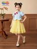 New Chinese Princess Summer Dress for Girls: Mesh Puffy Snow White Skirt
