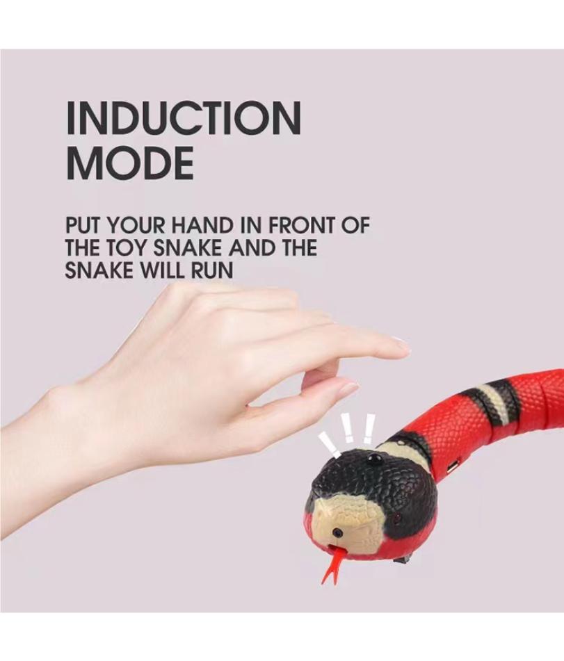Cross-border Electric Sensing Obstacle-avoiding Toy Snake Novel Electric Simulated Snake Toy for pet to Amuse Cats and Dogs