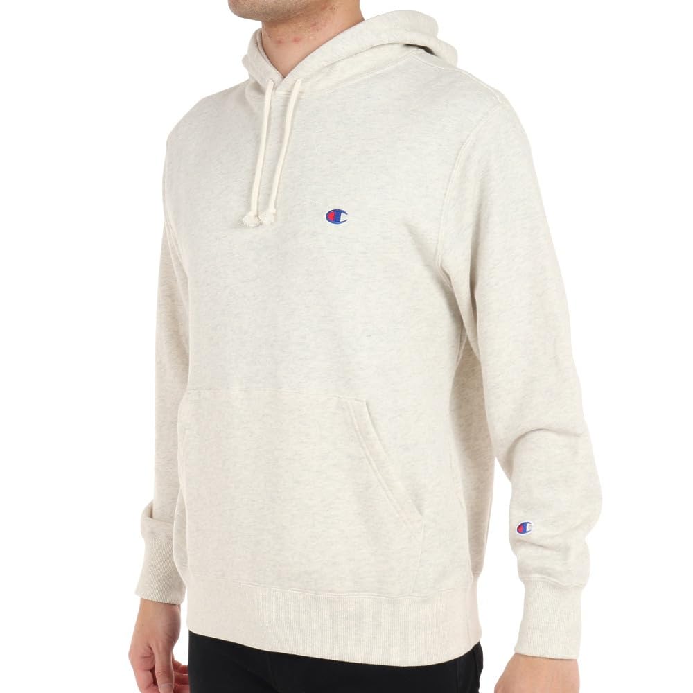 

Champion Oatmeal Long Logo Size Size L Men s Hoodie, Sleeve, Fleece, One-Point Embroidered, C3-W101,