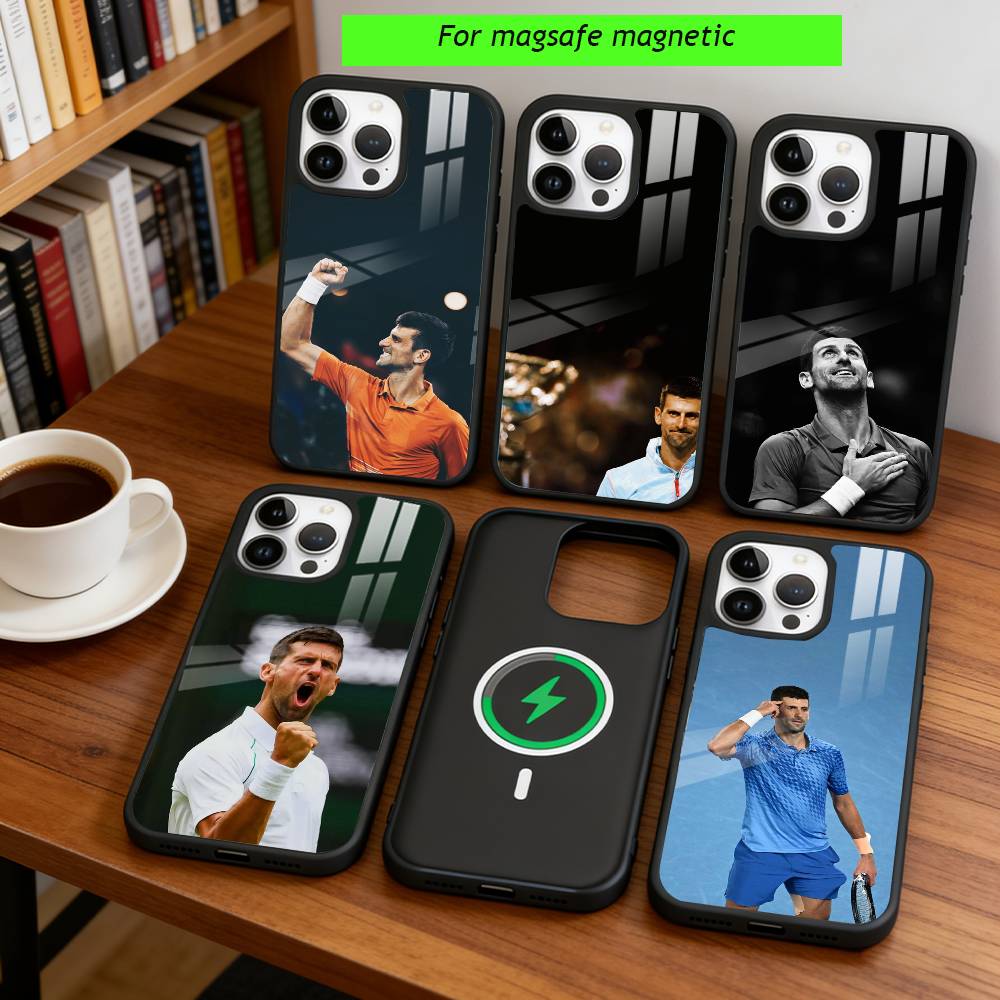 Novak Djokovic Phone Case For iPhone17,16,15,14,13,12,11 Plus,Pro Magnetic with Magsafe Wireless Charging
