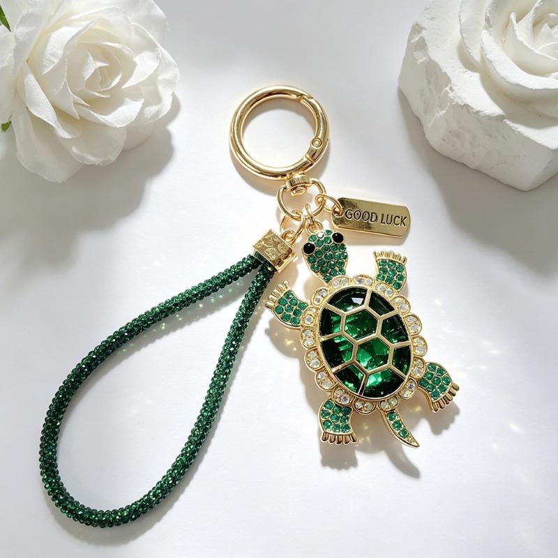 Porte-clés Tortue Charme Animal Mignon Pendentif pour Sac à Main, Clés de Voiture