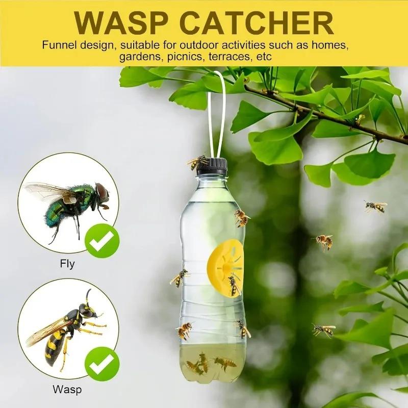 50/5x Wasp Trap Flower-shaped Funnel Flying Insect Control Tools Reusable Bee Catcher Household Garden Traps Beekeeping Tool