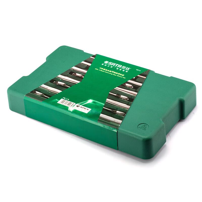 SATA 08016 10-Piece Ratchet & Combination Wrench Set