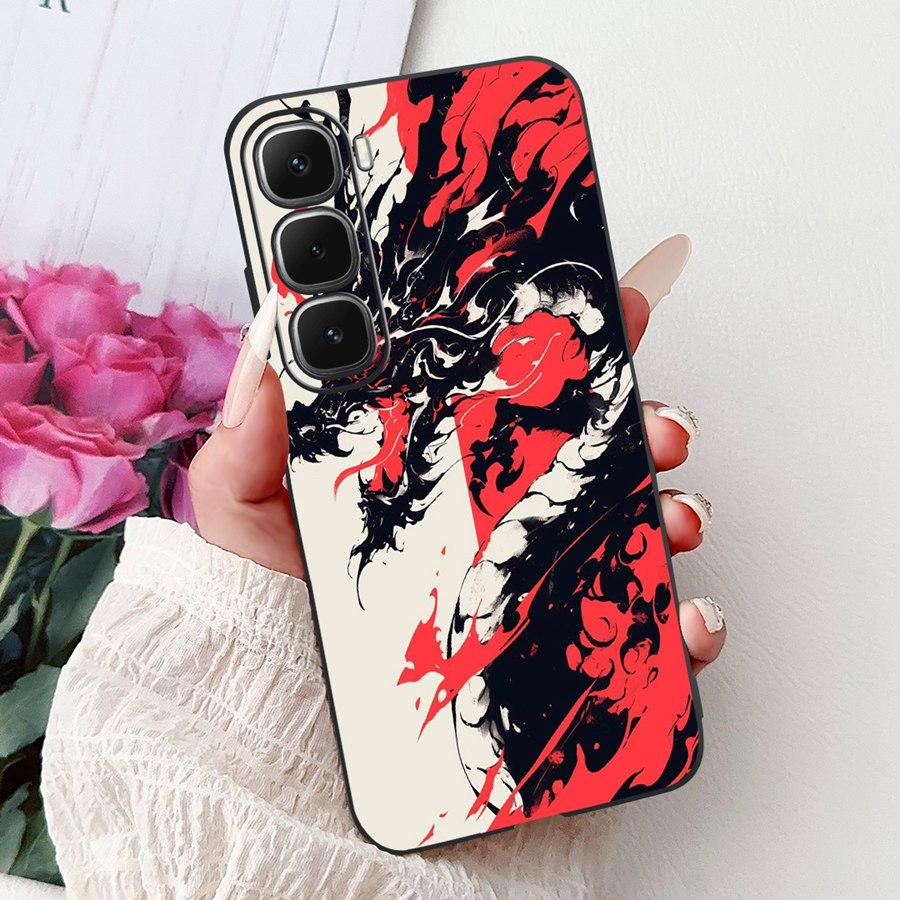 For Infinix Hot 60 Hot60i Case Cover lovely heart Pattern Soft Silicone Funda for infinix hot 60 Hot 60 i X6728 Shockproof Capa