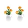 1/12 Miniature Artificial Potted Plant For Doll House Decoration Realistic Plastic Greenery Scene Display Accessories