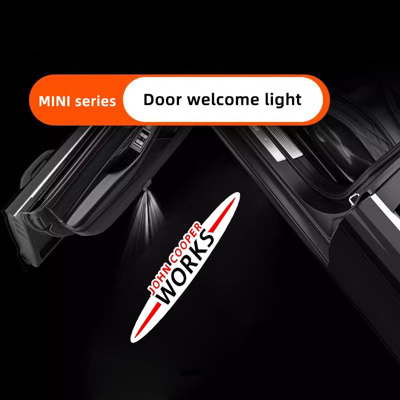 Car LED High-Definition Welcome Light Auto Projection Lamps For MINI One Cooper JCW Countryman Clubman Cabrio Paceman Co Hub Cap YAT0
