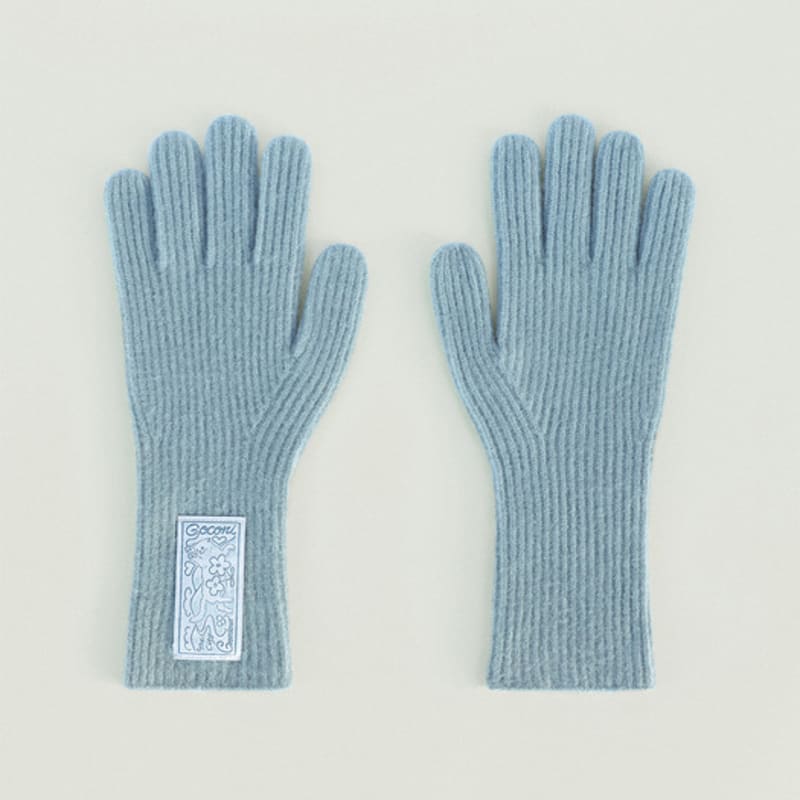GOCORI KITTEN FINGER HOLE GLOVES - INDIE BLUE