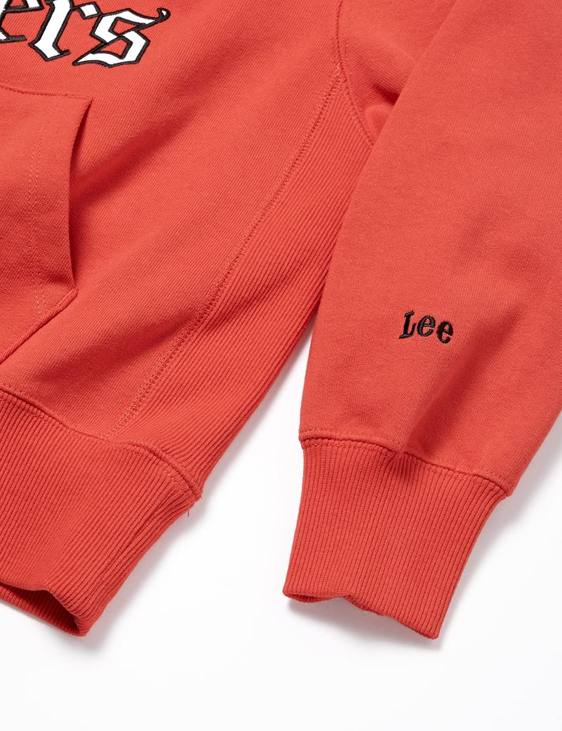 Lee Sweatshirt Logo Print Size 110 [Official] Hoodie, Kids, Red,