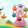 Plastic Ferris Wheel Music Box Easy To Use Cake Model Ornaments Rotating Music Box  Table