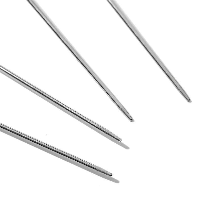 1pc peigne à queue pointue en plastique peigne à aiguilles en acier peigne à dents denses peigne de salon de coiffure