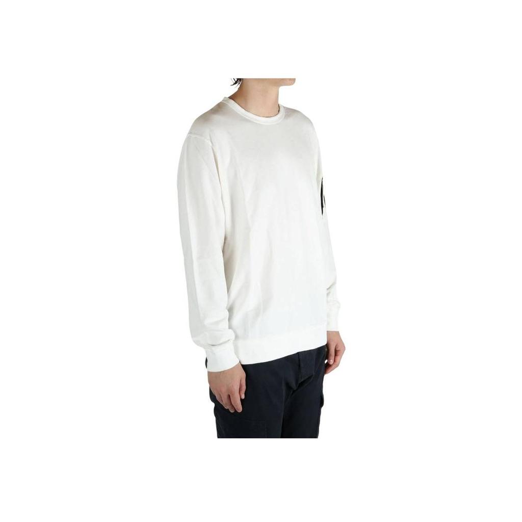 C.P. Company Long Sleeve Crew Neck Solid Color Sweatshirt Men Sweatshirt RCCMSS711A002246G103