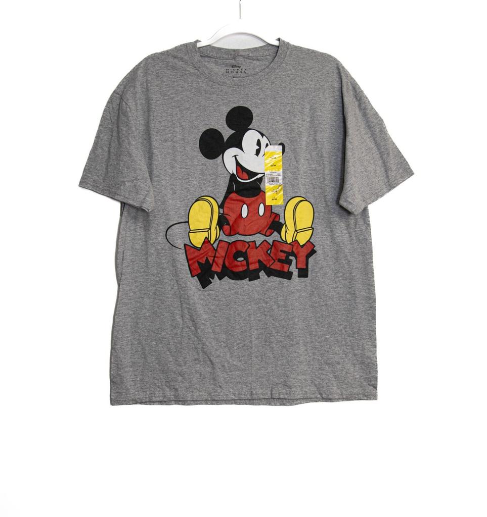 Disney Mickey Mouse Gray Short-Sleeve Graphic T-Shirt For Adults L
