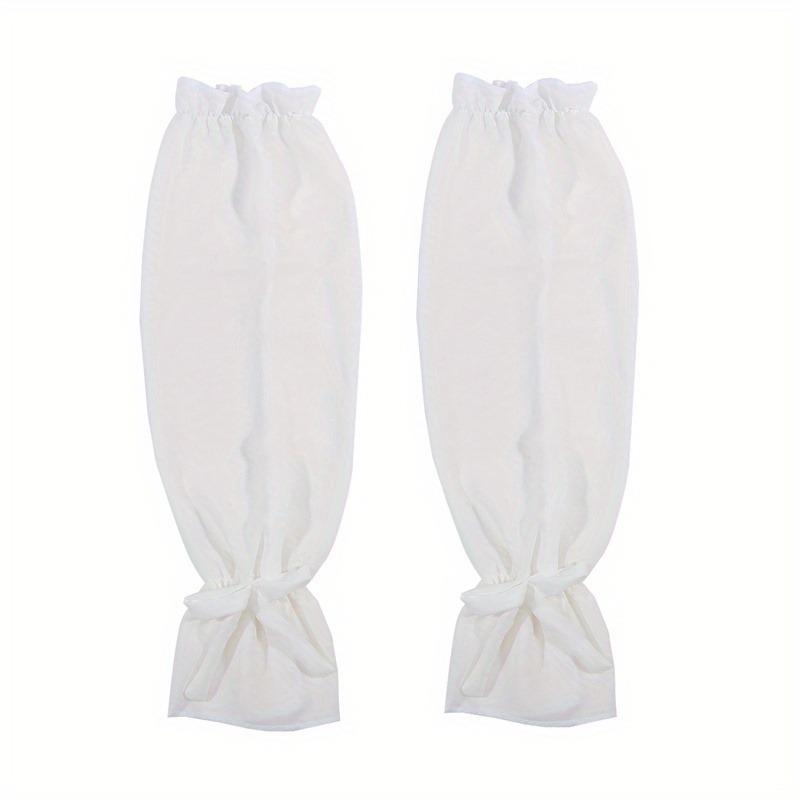 1Pc Women Lace Arm Sleeves Gloves Fingerless Ice Silk Gloves Mesh Tulle Long Gloves Summer Breathable Sun Protection Sleeves