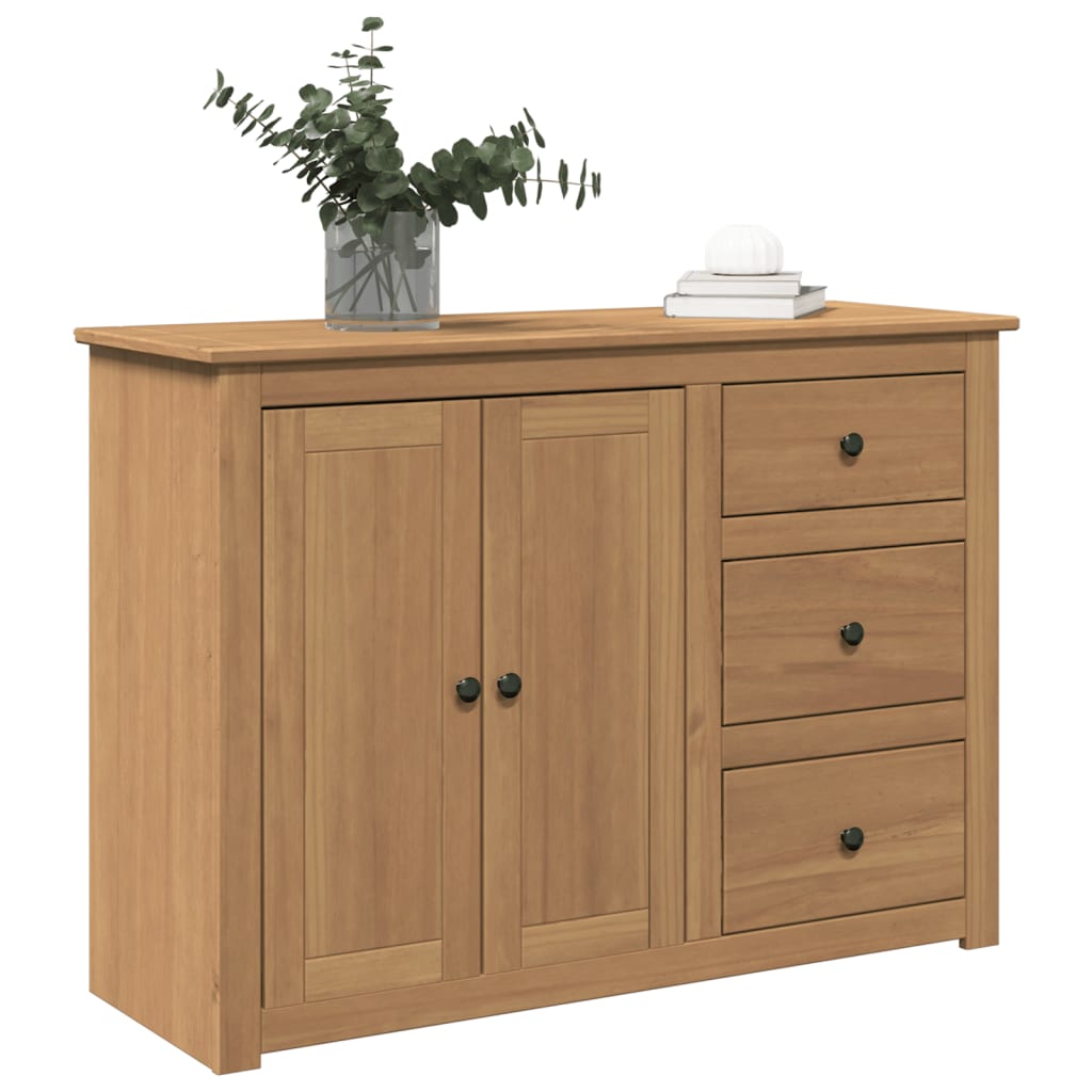 Vidaxl Szafka Z Szufladami Panama, 112X40X80 Cm, Lite Drewno Sosnowe