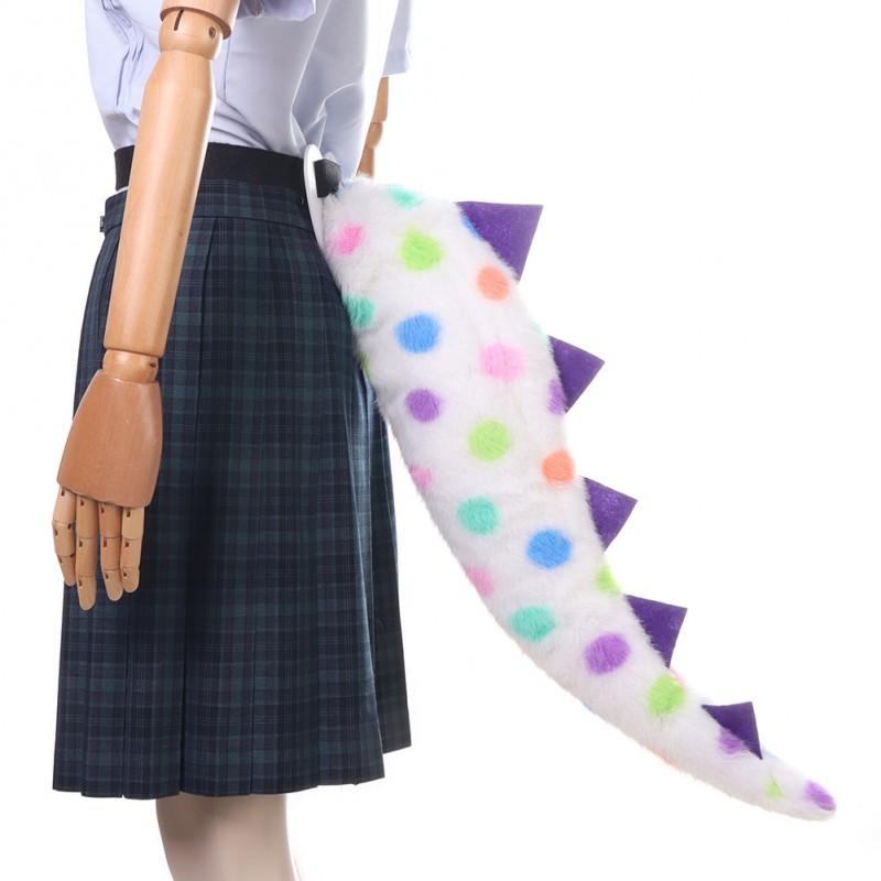 Halloween Green Dinosaur Tail Cosplay Monster Sullivan Costume Prop Kids