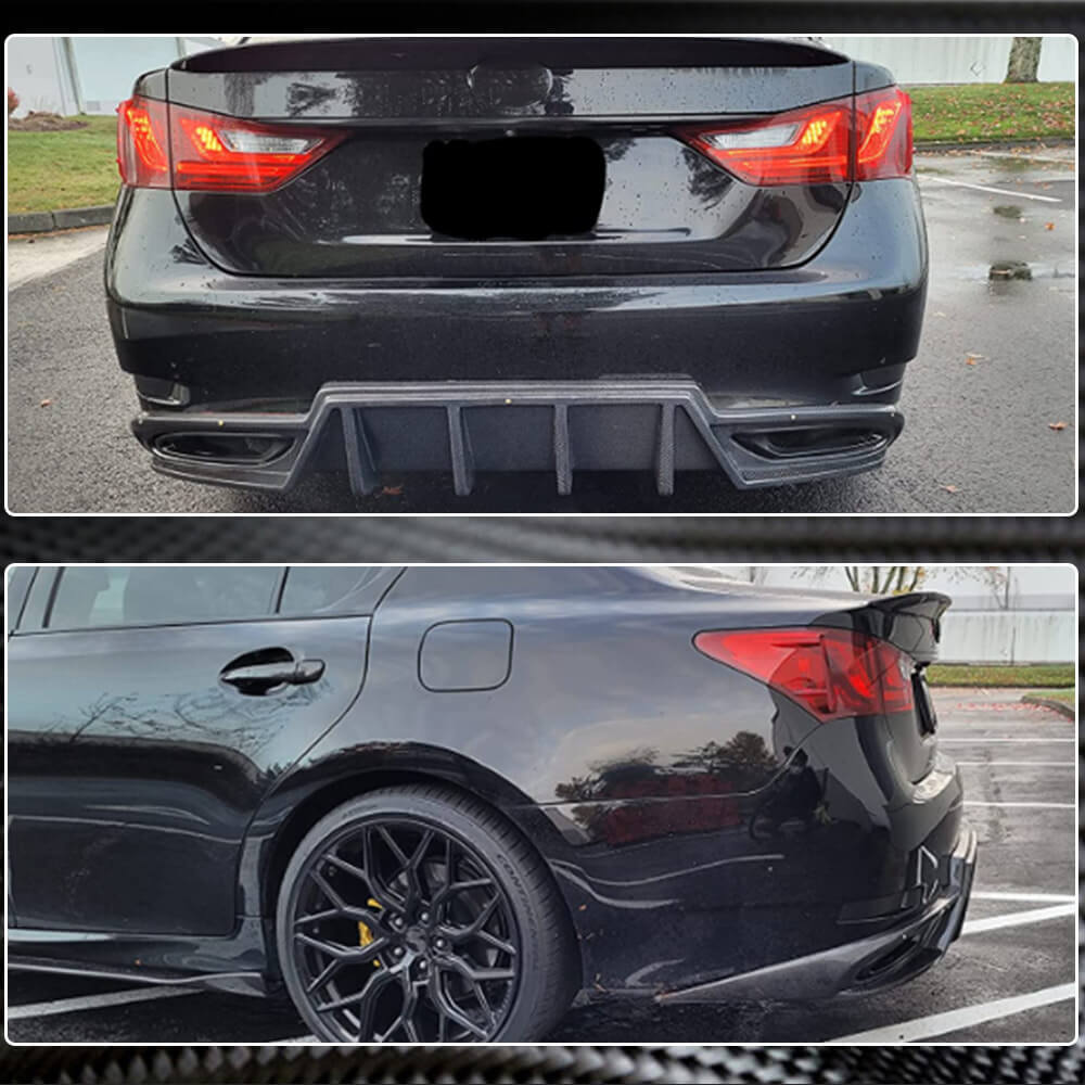 Rear Bumper Diffuser (for F-Sport 2011-2015, Carbon) for Lexus GS