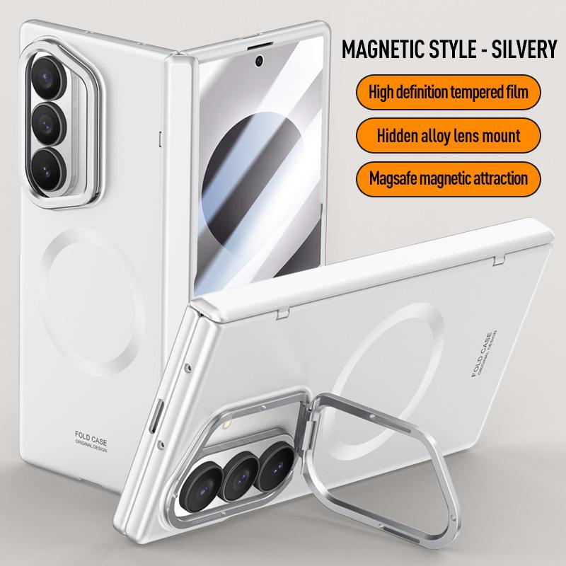 Applicable To Samsung ZFold1Ultra Mobile Phone Case All-inclusive Case Film Integrated Fold1 Lens Holder Magnetic Suction Anti-drop Cover