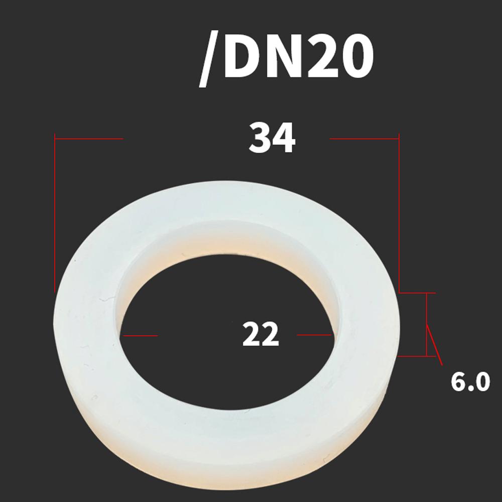 DN15/20/25/32/40-100 Food Grade Sanitary VMQ Slicone Rubber Flat Washer Seal Gasket For Cam Lock Groove Fitting