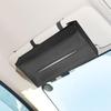 Rectangular PU Leather Car Tissue Easy Installation and Compatible with Sun 1 Piece Box, Use, Visors, Armrests, etc., Black,