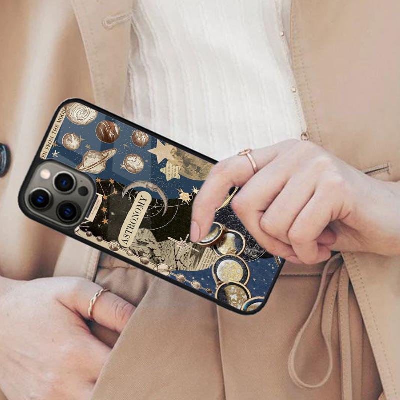 Space Planet Stars Moon Magnetic Phone Case For APPLE iPhone 17 Air 16 14 13 12 Pro Max 15 Plus Wireless Charge MagSafe Cover