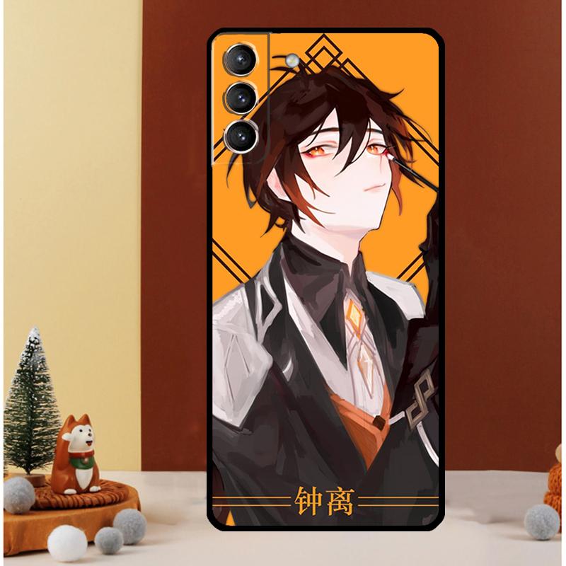 Genshin Impact Zhongli Case For Samsung Galaxy S24 S26 Ultra S21 S22 S20 S23 S25 Ultra S10 Plus S25 FE Cover Funda