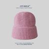 Solid Color Light Version Knitted Hat In Stock Simple and Versatile Warm Woolen Hat  Large Head Circumference Cold Hat
