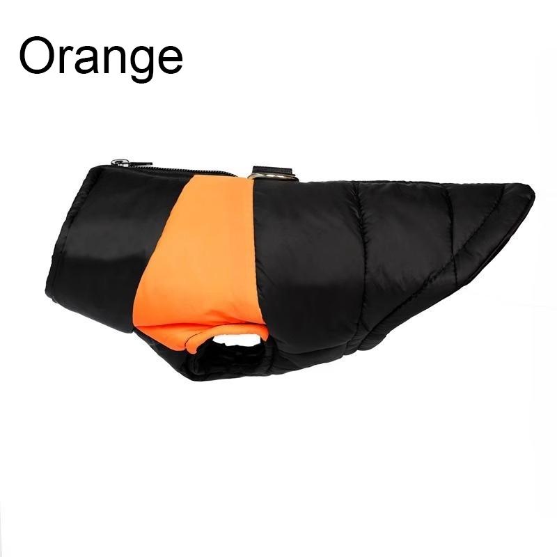 

Водонепроницаемый теплый плащ для крупных собак, одежда для щенков, жилет для питомца, куртка, зимняя теплая одежда для собак, водонепроницаемый жилет для питомца, куртка на молнии L