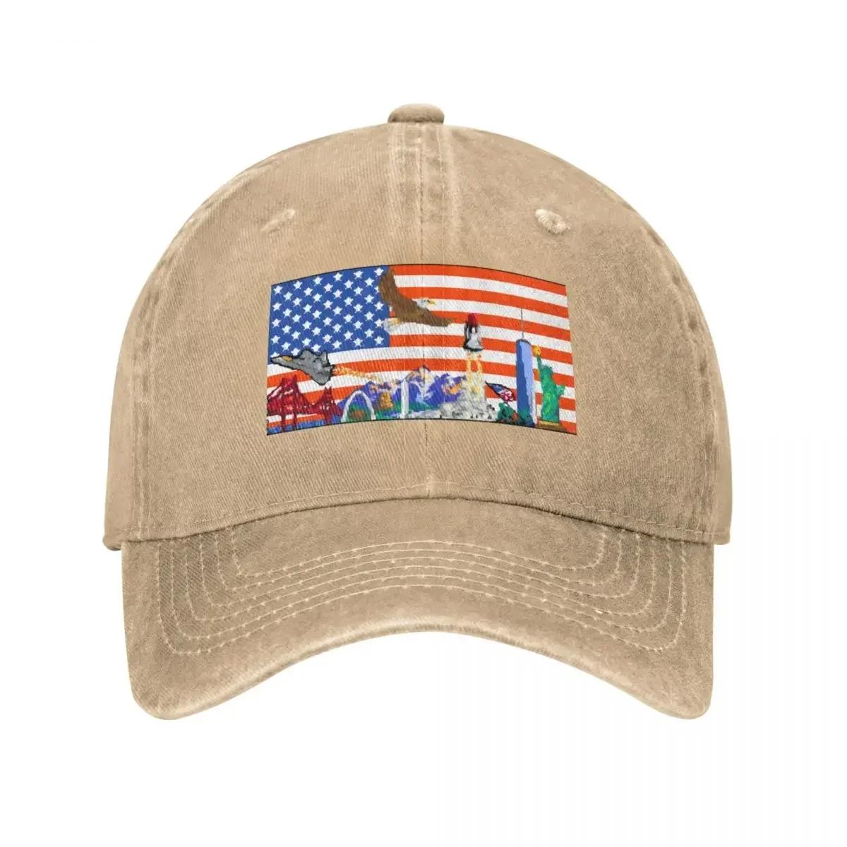 AmericanFlag r/place 2022 artistic rendition merch Baseball Cap |-F-| Hat Beach Caps Women Men s