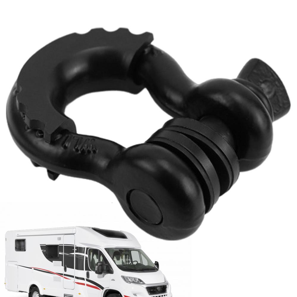 Off Road Recovery Shackle 3/4 D Ring Shackle 41887 Lbs Break Strength Tow Strap Large Bow Shackle With Isolator Washer For Car