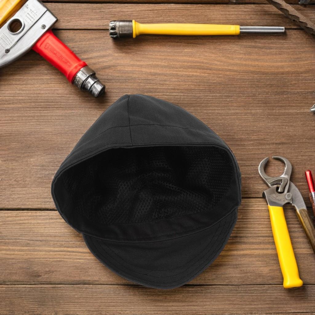 Gray Flame Retardant Welding Cap Windproof Dustproof Protective Headwear Welders Hat Safety Equipment Weld Caps for Men
