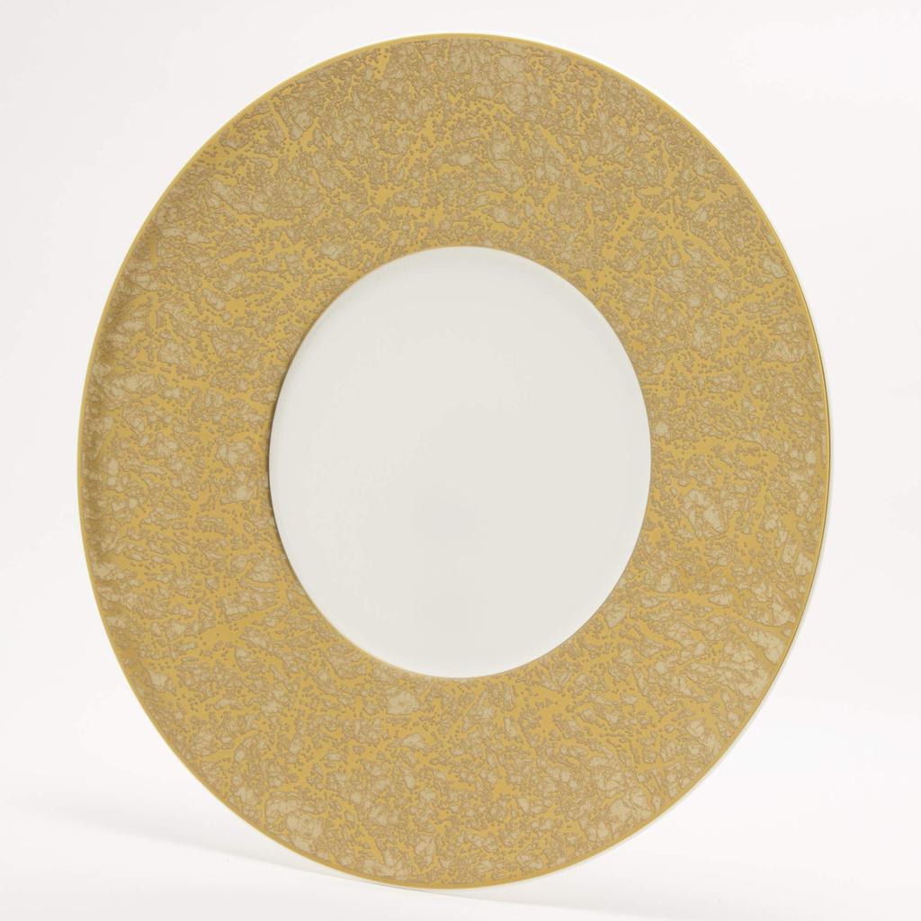 NARUMI Washi Gold Stilvoll und Elegant Flach Hergestellt in (Gold) Teller, 24cm, Mit Rand, Teller, Japan, 51357-5665