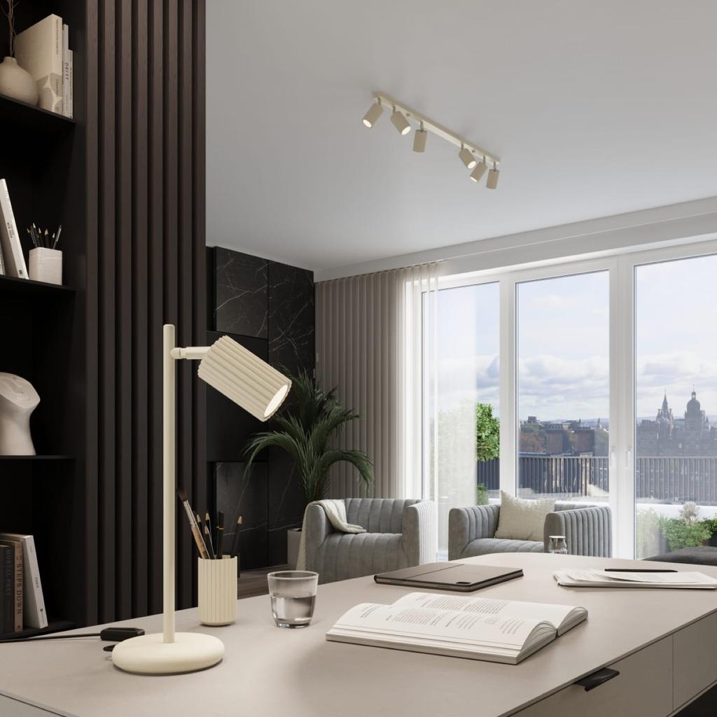 Carbon 1 beige pendant lamp