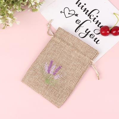 1 Stück Lavendelbeutel, Trockenblumen-Aromabeutel, Stickerei, Lavendel-Jute-Samenbeutel
