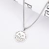 Cartoon Pirate Pendant Necklace High-Value Kawaii Stainless Steel Anchor Ship Charm Chain Nautical Jewelry for Women Fans Gift